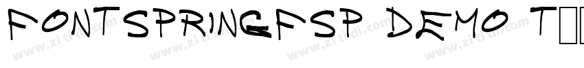 FONTSPRINGFSP DEMO T字体转换